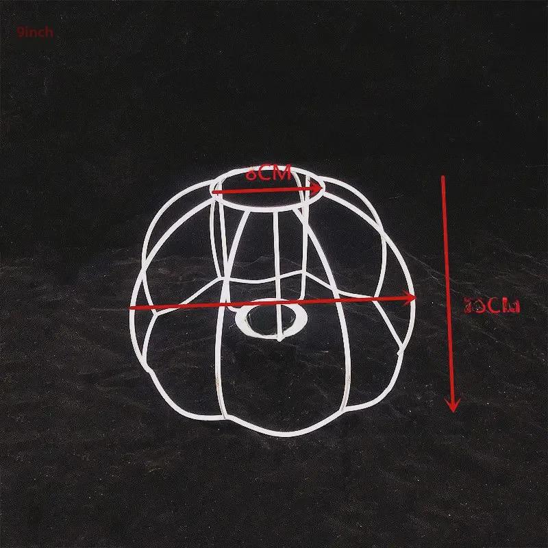 Handgeknüpfte Seilkunst DIY Lampenschirmrahmen: Runde & Eckige Eisenbeschläge für Tischlampen