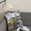 all time low rock band Cushion Cover Reversible Plush Pillow Cover – For car, sofa, bedroom, perfect as a gift.