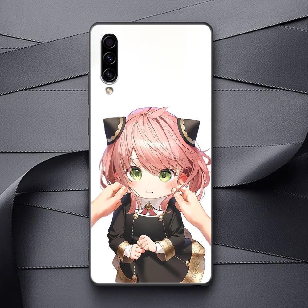 SPY X FAMILY Anime Black Soft Phone Case For Samsung Galaxy A90 A80 A70 A70S A60 A50 A40 A30 A30S A20S A20E A10 A10E Funda Coque
