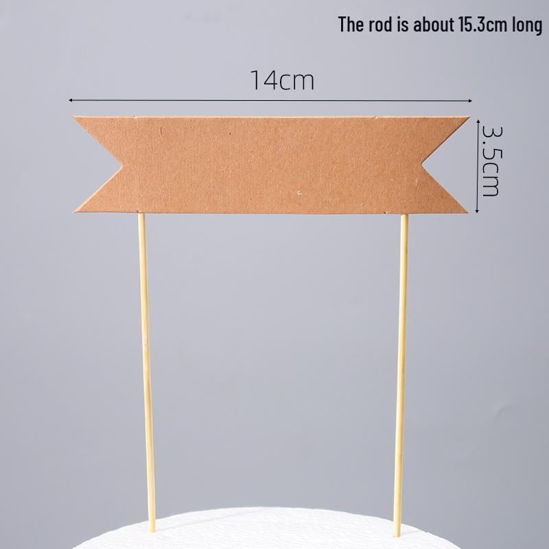 50-Piece Blank Insert Cards for Cake Decorations and Celebrations