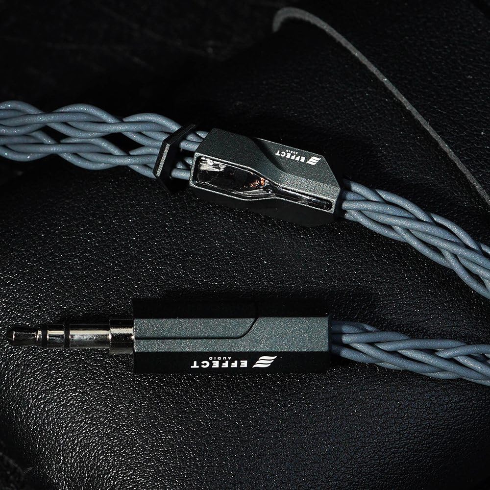 HiFiGo Effect Audio Signature Series II Eros S II IEM HiFi Audiophile Wired Litz Earphone Designed with Litz and Pure Silver Cores 8-Wire Cable,
