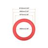 uxcell Rubber Speaker Foam Edge Surround Rings, 4" 68mm X 100mm, Punched Subwoofer Rings for Speaker Repair or DIY, Red, Set of 4