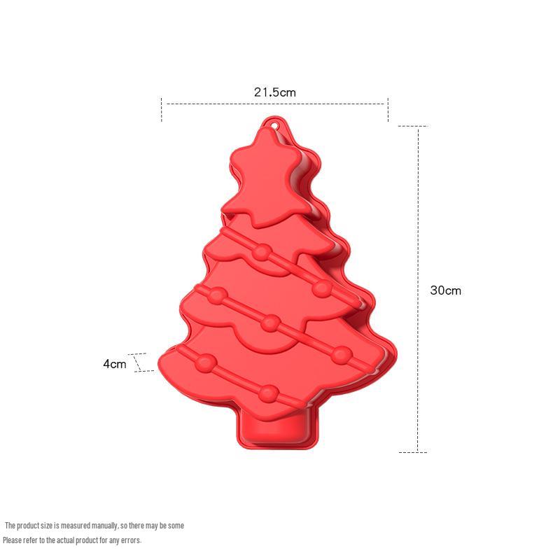 

Christmas Silicone Mold Set: Tree, Snowman, Gingerbread, Santa Claus