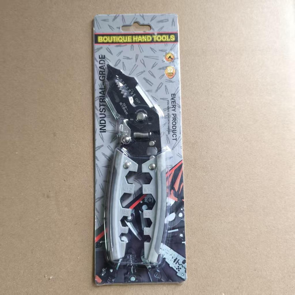 Multi-Functional Electrician Cable Stripping and Crimping Pliers