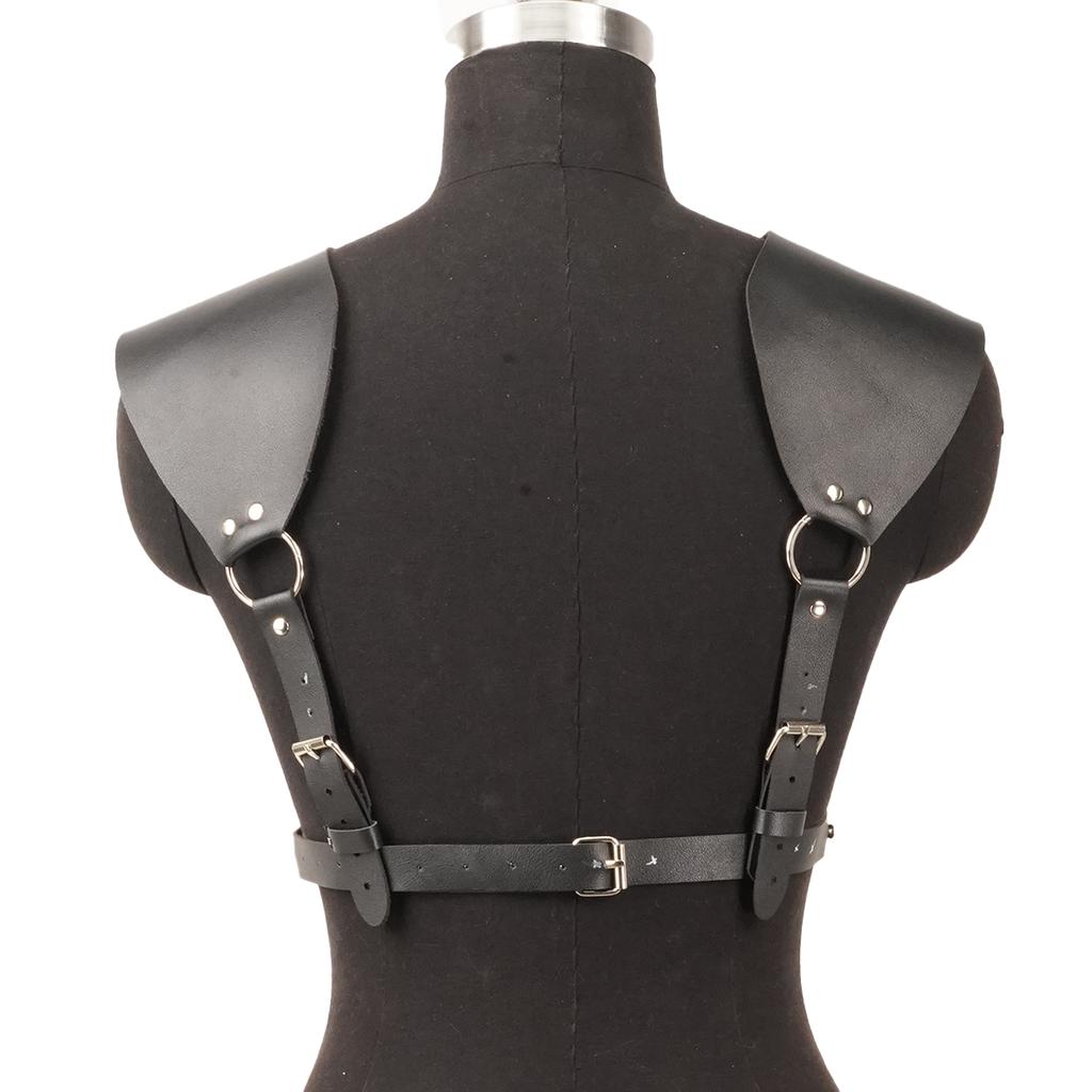 Leather Body Harness for Women, Adjustable Straps, Gothic Punk Style, Sexy Lingerie Accessory, Clubwear Outfit