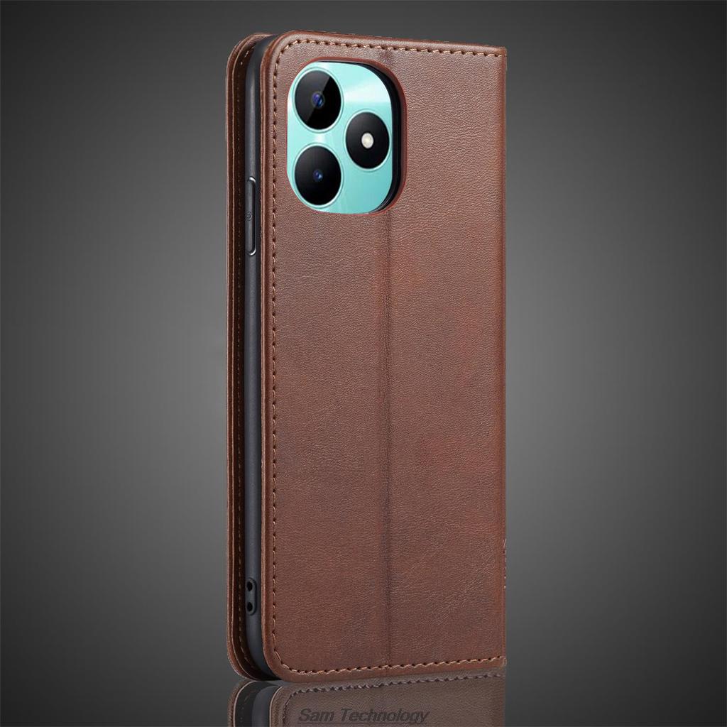 Magnetische Anziehungskraft Ledertasche für OPPO Realme C51 Holster Flip-Cover Fall Realme C51 Brieftasche Telefon Taschen Fundas Coque