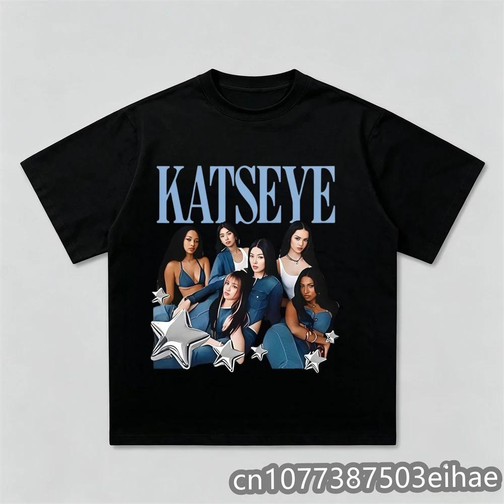 Unisex Kpop Katseye Printed Fan Support Cotton Tshirt Casual Daily Wear For Music Lovers Adults Kids Sizes Available