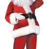 Santa Suit Christmas Santa Clauses Costume for Men Adults 9Pcs Santa Costume Outfits Funny Santa Bear Hat Eyeglass