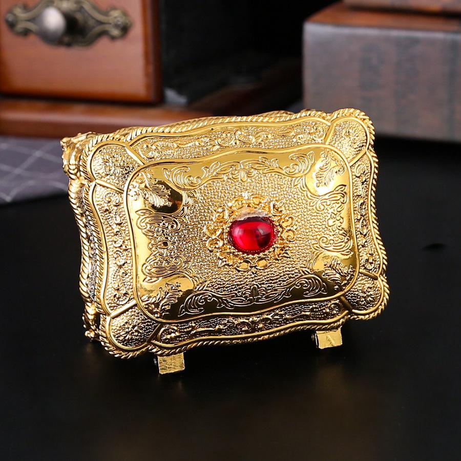 Light Luxury Ruby Jewelry Box Diamond Ring Pearl Jewelry Storage Box High-end Ornament