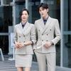 Unisex British Style Double-Breasted Suit Set