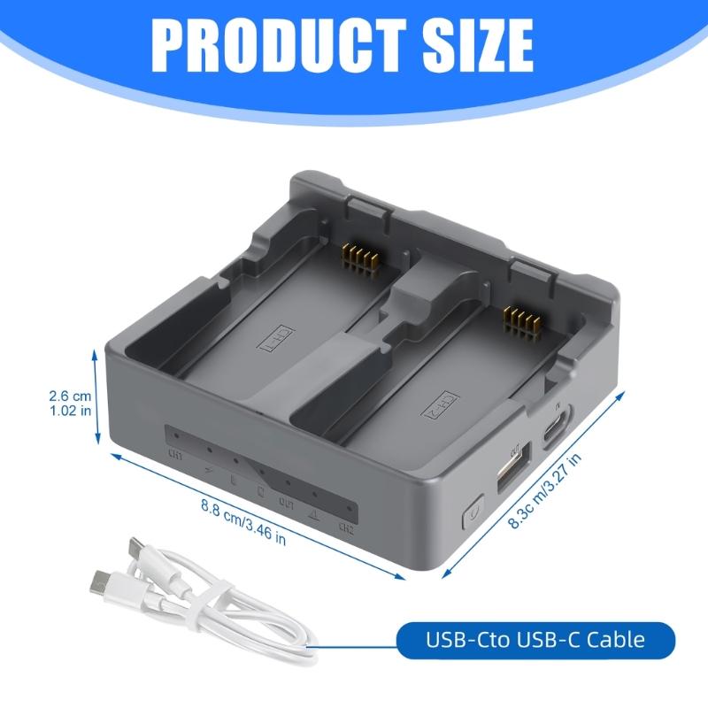 Portable Drones Charging Hub with LED Indicators for Realtime Status Monitoring and Overcharge Prevention Ensuring Battery Safety