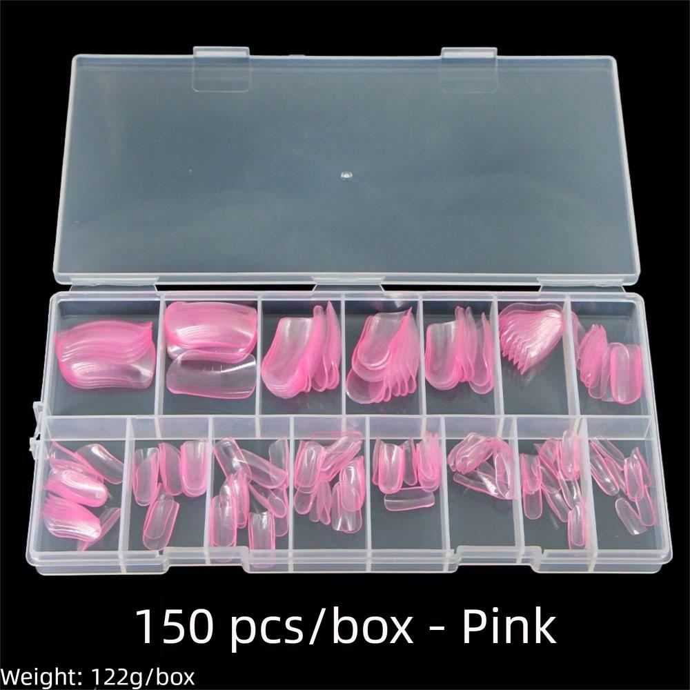 150pcs Acrylic Full Nail Tips 15 Size Toenails Extension New False Nail  Foot Armor Mold