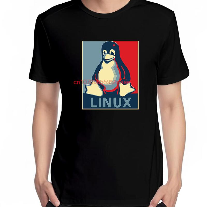 Linux Tux Penguin Tux Linux Pc Computer Geek Geeky Nerd Funny Shirts Graphic Tee Summer Short Sleeve Tee Cotton Printed Tshirt