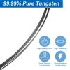 Uxcell Wolfram Hohe Reinheit Wolfram Durchmesser x 10 Meter für Glühbirne Wolfram-Glühfaden Metall Elektronikdraht, 99,99% Draht, 0,5 mm Länge,