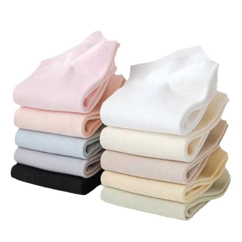 Women's Shallow-mouth Short Socks Breathable Sweat-absorbent Thin Solid Color Short Socks