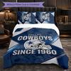 Dallas Cowboys Pattern Microfiber 3Pcs Bedding Set Decor Duvet Cover Set For Bedroom Home Use