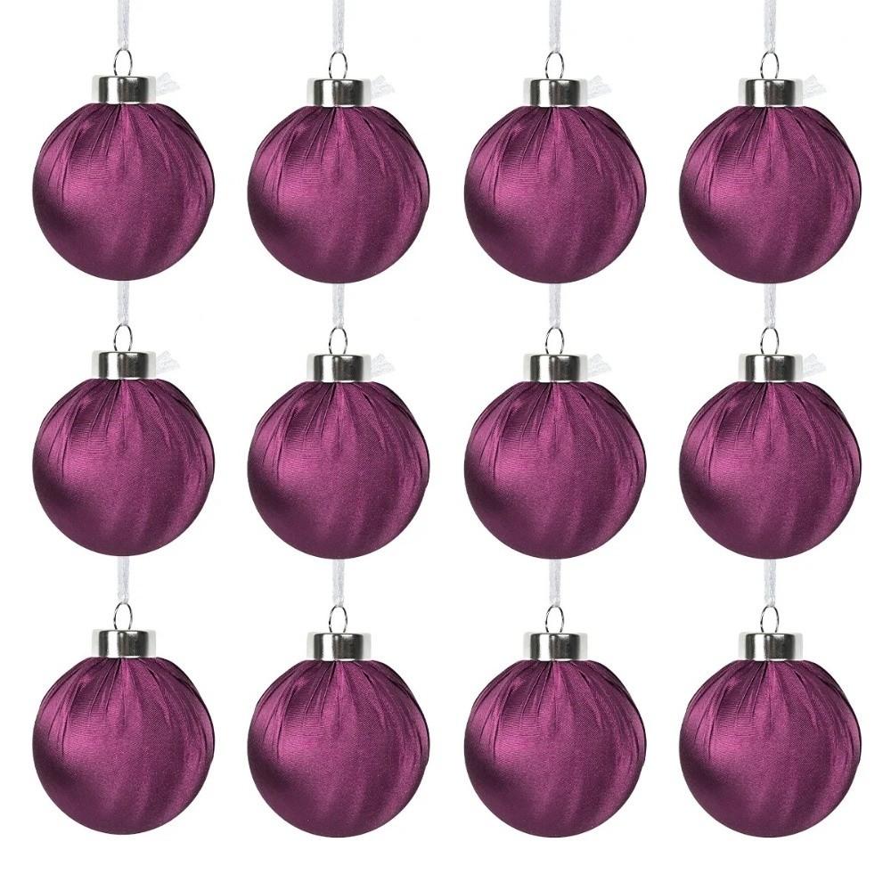 12pcs Multicolor Hanging Ball Ornaments 6cm Christmas Gifts Ball  Christmas Tree Decoration