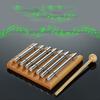 Yibuy 7-Ton Holz-Klangspiel, Energie-Klangspiel mit sanftem Ton, Holzschlägel und 7 massive Aluminiumröhren, Pädagogisches Musikinstrument, Meditationsmusik C