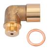 Brass Oxygen Sensor Extender 90 Degree O2 Sensor Adapter Extension Catalytic Converter  for Exhaust