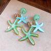 Shell Starfish Bohemian Dangle Earrings Temperament Ear Pendant  Vacation