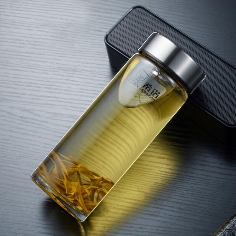 Heenoor High Borosilicate Glass Cup with Tea Infuser