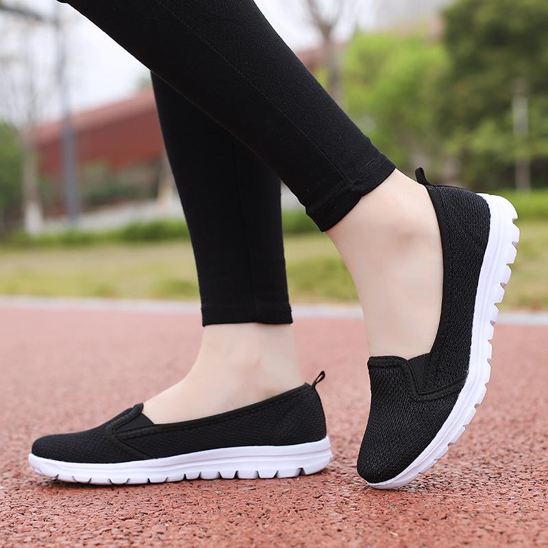 Women's Sports Casual Shoes Women's Shoes Mother's Shoes Walking Elderly Shoes Breathable Mesh Shoes