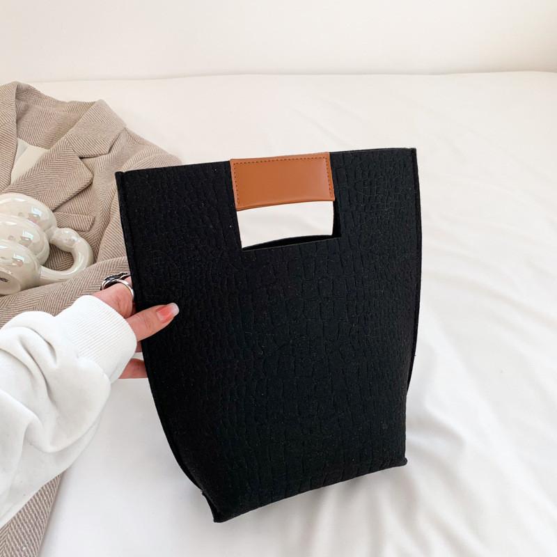 Stylish Women's Tote Bag Summer Trendy Large Capacity Handbag In Black Green Orange Fuchsia And Khaki