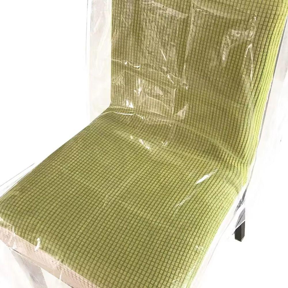 Durable Transparent Chair Cover Anti Scratch Waterproof Chair Dustproof Covers PVC Backrest Chair Covers for Home Dining Room