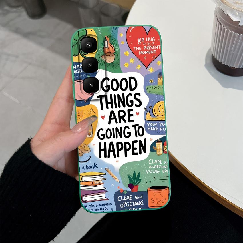 For Infinix Hot 60 50 Pro Plus 40Pro 30 Play 70 60i 50i 40i 30i Phone Case Sweet Bunny Cake New Upgrade Soft Smooth Silicone Lightweight Durable Shell