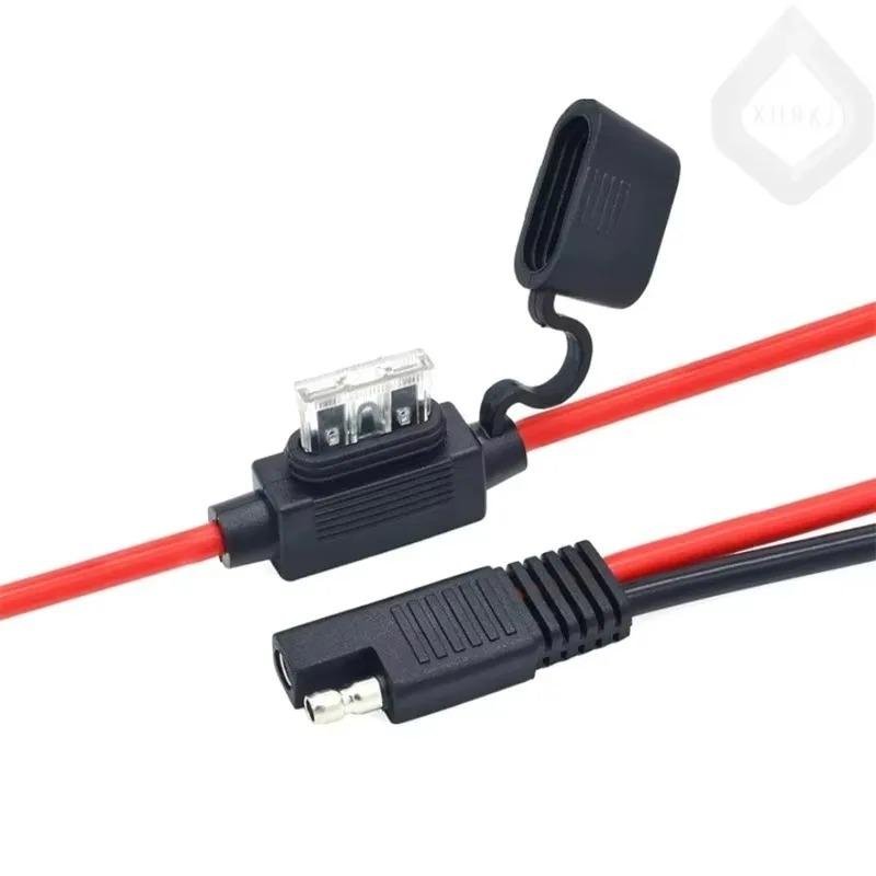 Uiz 1PCS 12V Charger Cable Quick Extension Cord Connector Cable for Motorcycle Battery Terminal To SAE for Battery Maintain Char