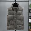 New Vest Jacket Men's Autumn Winter Warm Sleeveless Coat Stand Collar Padded Waistcoat Corduroy Work Wear Male Clothes 5XL