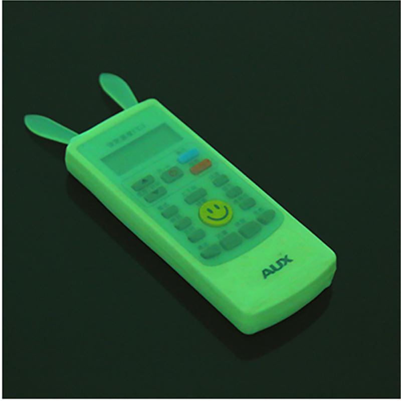 

Cute Rabbit Air Conditioner TV Remote Control Luminous Cover Transparent Silicone Protective Case For Television Remote Control