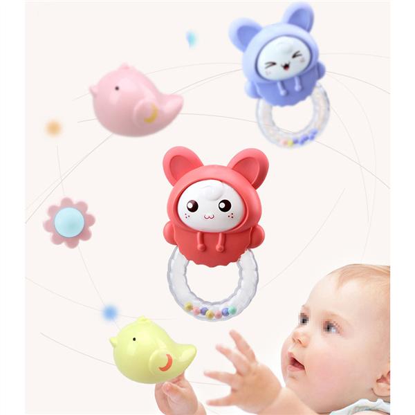 Musical Baby Crib Mobile Toy Bed Bell With Animal Rattles Projection Cartoon Early Learning Toys