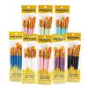 10pcs/sest Professional Artist Nylon Paint Brush Set Watercolor Painting Brushes New Colors
