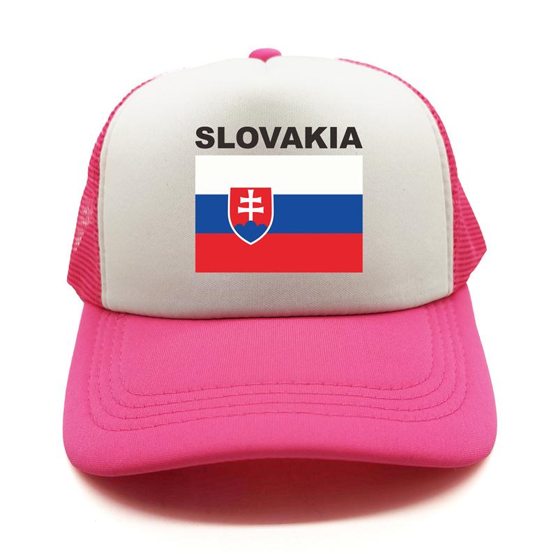 Slovakia Trucker Cap Summer Unisex Cool Country Flag Hat Baseball Caps Unisex Outdoor Mesh Net Caps