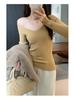 European Style Purple V-Neck Long Sleeve Knit Top for Women - Slim Fit Autumn 2025 Collection