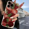 Luxury Korean Style Strawberry Phone Case For Xiaomi Redmi Note 13 12 12S 12C 11 10 10C 13C 10s A2 A3 Pro Plus 4G 5G TPU Cover