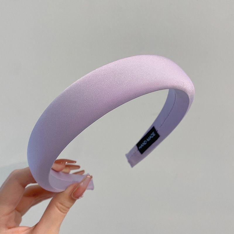 3CM Fashion Women's Headbands Sweet Solid Color Sponge Padded Hairbands Lady Girls Daily Press Hair Hoop Accessories