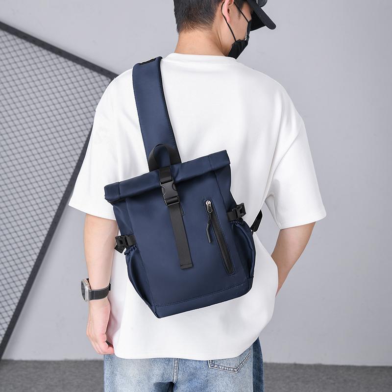 Men's Crossbody Bag Large Capacity Chest Bag Business Shoulder Bag