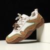 Women's Shoes Outdoor Breathable Mesh Flat Bottom Light Shock-absorbing Tennis Sneaker Autumn Top Layer Leather Sports Shoes
