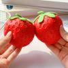 Strawberry Squishy Toys Simulation Fruit Squeeze Ball Anti Stress Relief Vent Prank Toy Soft Tpr Sensory Toy Gift For Kids Adult