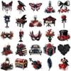 50 Sheets Creative Masquerade PET Transparent Stickers for Journals & Decor