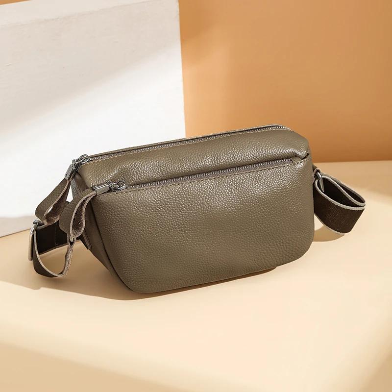 

Real Cow Leather Crossbody Shoulder Bags Fashion Women Genuine Leather Handbags Female Messenger Sac A Main 24cm 9cm 15cm
