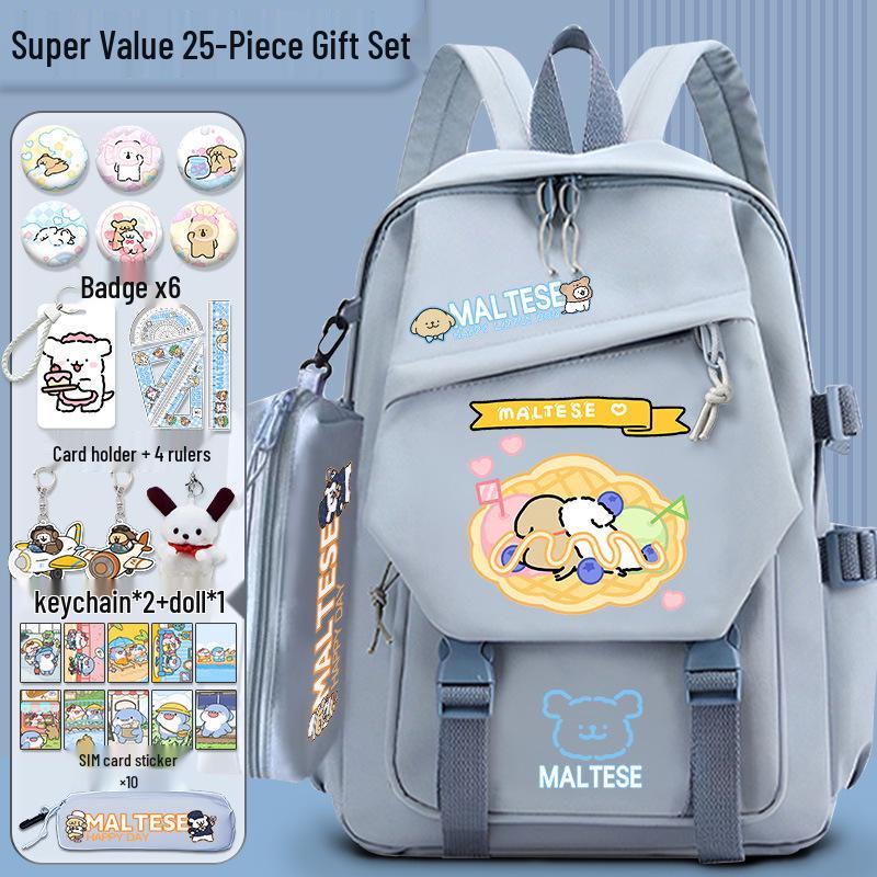 Lively Puppy Girls' Versatile School Backpack - Lightweight, Spacious & Perfect for Travel