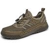 Fashion Anti-collision Toe Male Treking Footwear Classic Casual Summer Shoes Men's Breathable Mesh Shoes Summer Outdoor Walking Sneakers