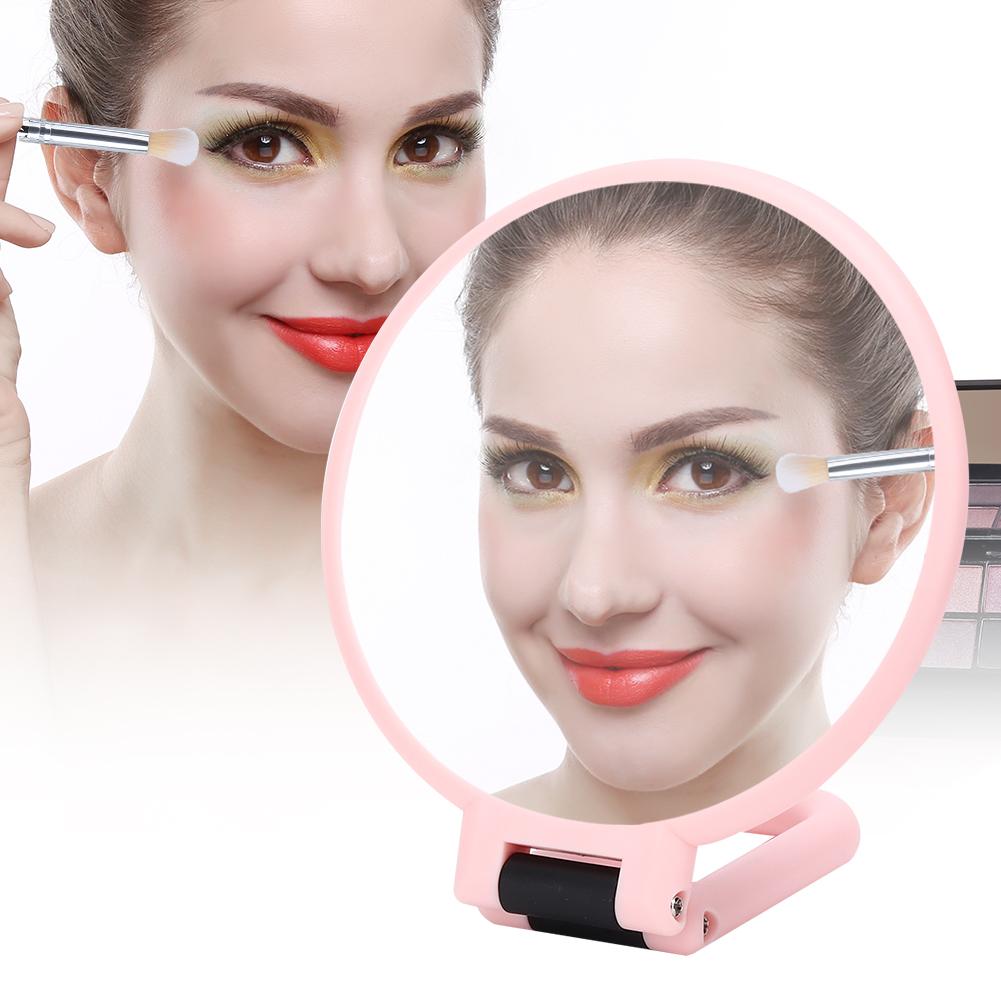 5X Magnifying Folding   Cosmetic Mirror Travel Portable Makeup Mirror