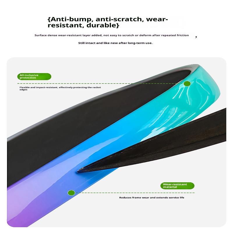 Laser Pickleball Paddle Protection Tape-Paddle Head Edge Guard-Racket Edge Protection Tape-Fit Perfectly Curved Edge Laser Tape
