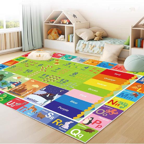 ABC Rug for Kids Playroom,Toddler Alphabet Mats Washable for Baby Area,Classroom,Play Room,Floor,Nursery (2.6×4ft /31×47in)