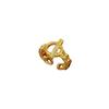 Real Gold Couple Ring, Women'S Tide Fashion Plain Ring, Adjustable Opening Ring, Frigid Wind Ot Ring