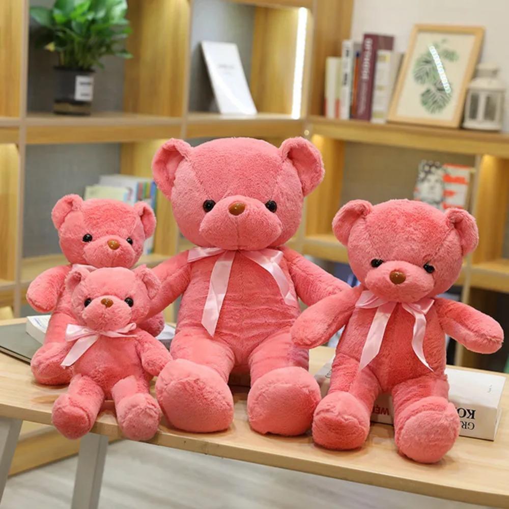 30cm 10 Styles Bear Plush Toy Soft Stuffed Animal Doll Small Pink Gray White Teddy Bear Doll Lovely Birthday Gifts For Girl Boy